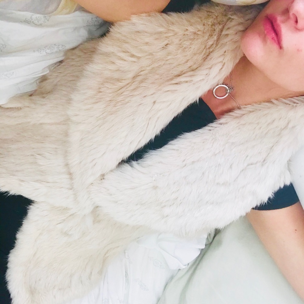 genuine fur vest